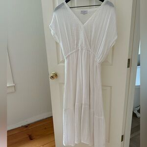 Michael Stars White Gauze Dress